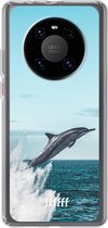 6F hoesje - geschikt voor Huawei P40 Pro -  Transparant TPU Case - Dolphin #ffffff
