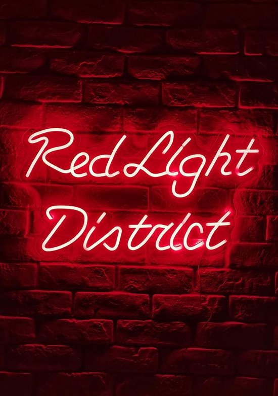 OHNO Neon Verlichting Red Light - Neon Lamp - Wandlamp - Decoratie - Led - Verlichting - Lamp - Nachtlampje - Mancave - Neon Party - Kamer decoratie aesthetic - Wandecoratie woonkamer - Wandlamp binnen - Lampen - Neon - Led Verlichting - Rood