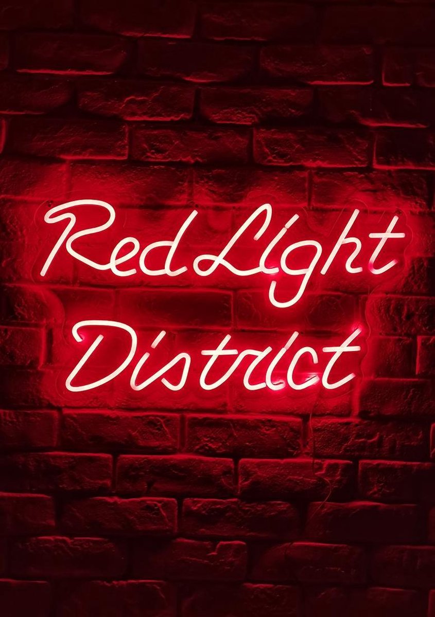 OHNO Woonaccessoires Neon Sign - Red Light - Neon Verlichting - Figuur