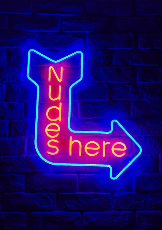 OHNO Neon Verlichting Nudes - Neon Lamp - Wandlamp - Decoratie - Led - Verlichting - Lamp - Nachtlampje - Mancave Decoratie - Neon Party - Kamer decoratie aesthetic - Wandecoratie woonkamer - Wandlamp binnen - Lampen - Neon - Led Verlichting - Roze