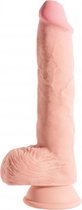 10 Triple Density Fat Cock with Balls - Flesh