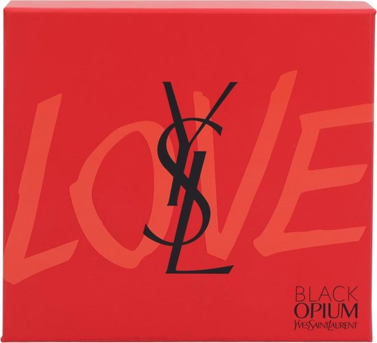 Yves Saint Laurent Black Opium Giftset - 30 ml eau de parfum spray + Mascara Volume Effet Faux Cils 2 ml - cadeauset voor dames - Yves Saint Laurent