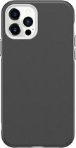 Zakelijke stijl PU + pc-beschermhoes voor iPhone 12/12 Pro (grijs)