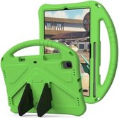 Voor Galaxy Tab S5e T720 / T725 EVA Flat Anti Falling beschermhoes Shell met houder (groen)