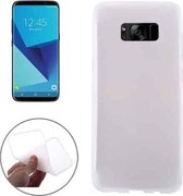 Voor Galaxy S8 Frosted Soft TPU beschermhoes (wit)
