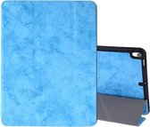 Zijden textuur horizontale flip lederen hoes voor iPad Air 2019 / Pro 10,5 inch, met drie-vouwbare houder en slaap- / wekfunctie (hemelsblauw)
