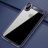 ROCK voor iPhone X / XS Ultradunne TPU + PC valbestendige beschermhoes (blauw)