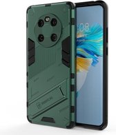 Voor Huawei Mate 40 Punk Armor 2 in 1 PC + TPU schokbestendig hoesje met onzichtbare houder (groen)