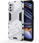 Voor OPPO Realme 7 Pro Punk Armor 2 in 1 PC + TPU schokbestendig hoesje met onzichtbare houder (wit)