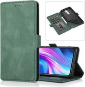 Voor Xiaomi Redmi Note 8 Pro Retro Magnetische Sluiting Horizontale Flip Leren Case met Houder & Kaartsleuven & Fotolijst & Portemonnee (Donkergroen)
