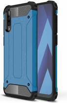 Voor Galaxy A70 / A70s Magic Armor TPU + pc combinatiehoes (blauw)