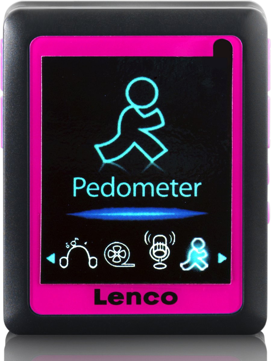 Lenco PODO-152 Pink - MP4-speler - 4GB - Zwart/Roze