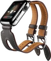 Kakapi Geschikt voor de Apple watch 38mm / 40mm Double-buckle - Zwart