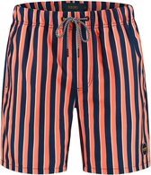 Shiwi - Heren Zwembroek - Midi Stripe - Neon Orange