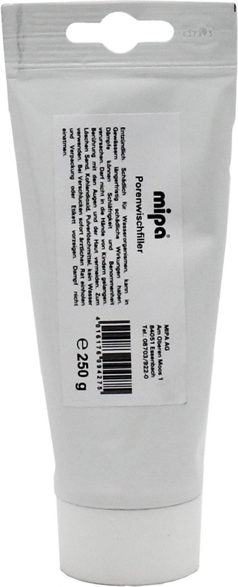 MIPA - 1K Poriënvuller/ Kunststofplamuur Tube - 250 Gram