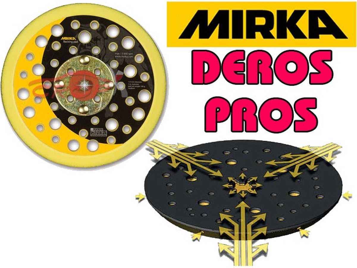 Piatto Di Supporto Mirka 150mm - Morbido, 5/16" - Per Levigatrici E Carta Abranet