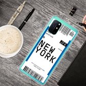 Voor OnePlus 8T Boarding Pass Series TPU telefoon beschermhoes (New York)