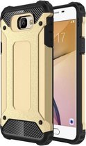 Voor Galaxy J5 Prime Tough Armor TPU + PC combinatiebehuizing (goud)