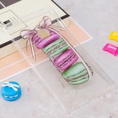 Voor Sony Xperia L2 IMD Macarons Pattern Clear TPU Soft Protective Back Case