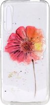 Stijlvol en mooi patroon TPU-valbeschermingshoes voor Huawei Honor 9X (bloem)