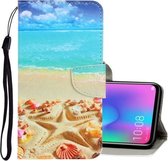 Voor Huawei Honor 10 Lite 3D Gekleurde Tekening Horizontale Flip PU Lederen Case met Houder & Kaartsleuven & Portemonnee (Pentagram)