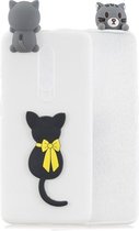 Voor OnePlus 7 Pro 3D Cartoon Pattern Shockproof TPU beschermhoes (Little Black Cat)