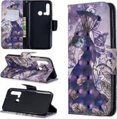 3D Gekleurde Tekening Patroon Horizontale Flip Leren Case met Houder & Kaartsleuven & Portemonnee Voor Huawei P20 lite (2019) / nova 5i (Pauw)