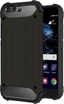 Voor Huawei P10 Plus Tough Armor TPU + PC combinatiehoes (zwart)