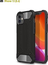 Voor iPhone 12 Magic Armor TPU + pc-combinatiehoes (zwart)