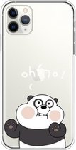 Voor iPhone 11 Pro Lucency Painted TPU Protective (Face Panda)