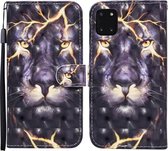 Voor Samsung Galaxy A81 / M60s / Note 10 Lite Gekleurde Tekening Patroon Horizontale Flip Leren Case met Houder & Kaartsleuven & Portemonnee (Thunder Lion)