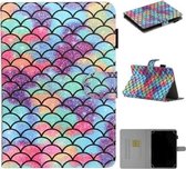 Voor 8 inch Universele Tablet PC Gekleurde Tekening Patroon Horizontale Flip PU Lederen Case met Houder & Kaartsleuf (Diamant)
