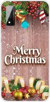 Voor Huawei P Smart 2020 Christmas Series Transparante TPU beschermhoes (kerstballen)
