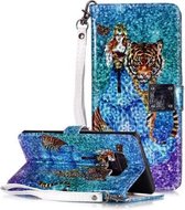 Magisch 3D Helder Gekleurd Tekenpatroon Horizontaal Flip PU-lederen hoes met houder & kaartsleuven & portemonnee & fotolijst voor Galaxy Note 9 (Beauty en Tiger)