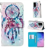 Voor Galaxy S20 Ultra 3D Schilderen Horizontale Flip Leren Case met Houder & Kaartsleuf & Portemonnee & Lanyard (Kleur Drop Windgong)