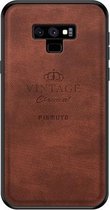 PINWUYO Schokbestendige waterdichte volledige dekking PC + TPU + huidbeschermingshoes voor Galaxy Note 9 (bruin)
