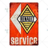 Retro Muur Decoratie uit Metaal Vintage Renault Signs 6