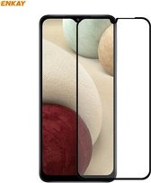 Voor Samsung Galaxy A12 ENKAY Hat-Prince Volledige lijm 0.26mm 9H 2.5D Gehard glas Volledige dekking Film