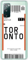 Voor Samsung Galaxy S20 FE Boarding Pass Series TPU telefoon beschermhoes (Toronto)