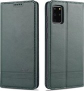 Voor Samsung Galaxy S20 AZNS Magnetische Kalfsstructuur Horizontale Flip Leren Case met Kaartsleuven & Houder & Portemonnee (Donkergroen)