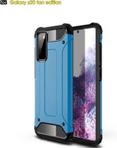 Voor Samsung Galaxy S20 FE 5G Magic Armor TPU + pc combinatiebehuizing (blauw)