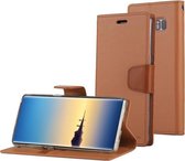 GOOSPERY SONATA DAGBOEK voor Galaxy Note 8 Zakelijke stijl magnetische sluiting Horizontale flip lederen tas met houder & kaartsleuven & portemonnee (koffie)