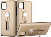 Voor Galaxy A81 / Note 10 Lite King Thunder God siliconen mobiele telefoonhoes met ringstandaard (goud)