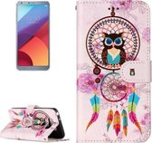 Voor LG G6 Gloss Olie Reliëf Bells Uil Patroon Horizontale Flip Leather Case met Houder & Kaartsleuven & Portemonnee & Fotolijst