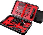 16 in 1 nagelknipper Nail Art Manicure Pedicure Tool (rood)-Rood