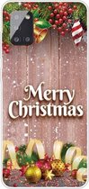 Voor Samsung Galaxy A51 5G Christmas Series Clear TPU beschermhoes (kerstballen)