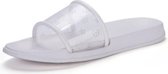 Eenvoudige en stijlvolle comfortabele en draagbare transparante pantoffels voor dames (kleur: wit, maat: 38)