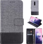 Voor OnePlus 7 Pro MUXMA MX102 Horizontale flip canvas lederen hoes met standaard & kaartsleuf & portemonnee-functie (zwart)