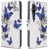 Voor Xiaomi CC9 Pro / Note 10 / Note 10 Pro Gekleurd tekeningpatroon Horizontale flip lederen tas met houder & kaartsleuven & portemonnee (Butterfly Swarm)