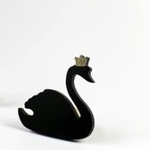 Houten Zwaan Haak Kinderkamer Kinderkleding Winkel Wandrek Decoratie Fotografie Props (Zwart)